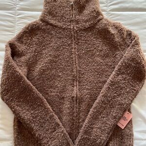 PrettyLittleThing Textured Brown Sweater